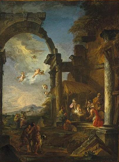 Giovanni Paolo Panini Adoration of the Shepherds oil painting picture